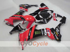 Einspritz-Verkleidungssatz für NINJA ZX-10R 08-10 - Rot, Schwarz - Monster #OYO87906103