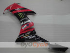 Einspritz-Verkleidungssatz für NINJA ZX-10R 08-10 - Rot, Schwarz - Monster #OYO87906103