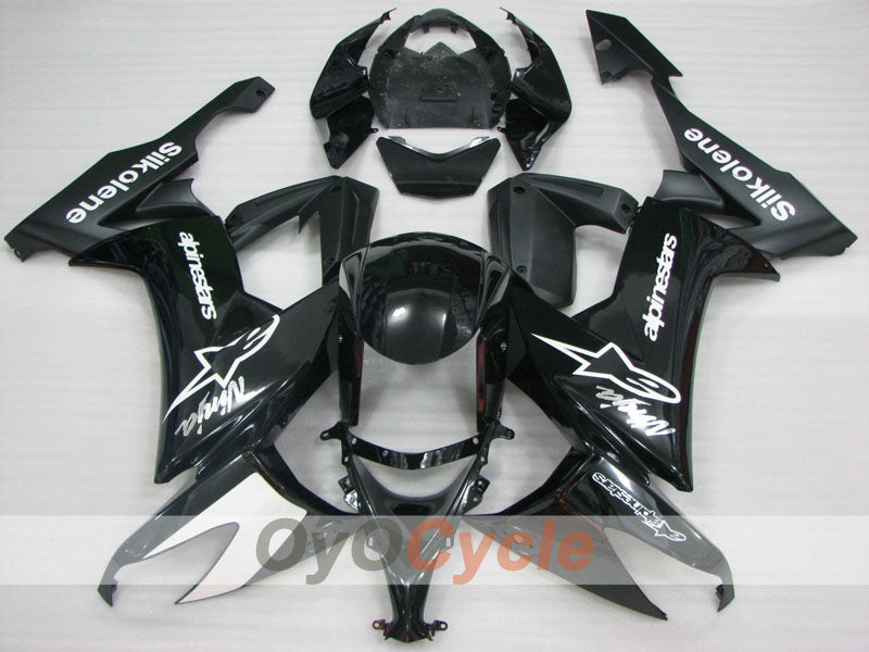 Einspritzverkleidungssatz für NINJA ZX-10R 08-10 - Schwarz - Werksdesign #OYO87906108