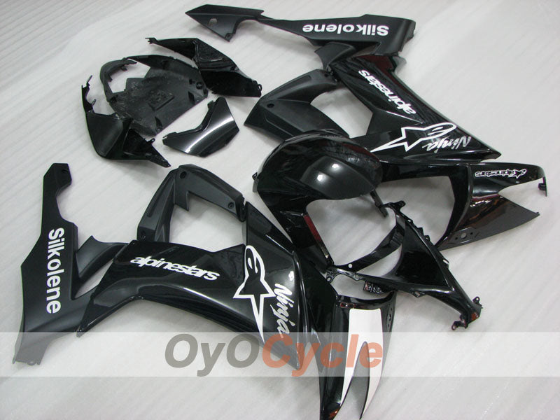 Einspritzverkleidungssatz für NINJA ZX-10R 08-10 - Schwarz - Werksdesign #OYO87906108