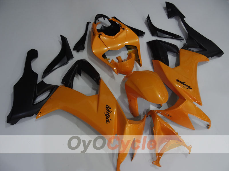Einspritzverkleidungssatz für NINJA ZX-10R 08-10 - Orange, Schwarz - Werksdesign #OYO87906110