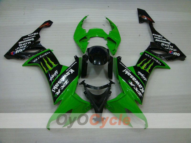 Einspritzverkleidungssatz für NINJA ZX-10R 08-10 - Grün, Schwarz - Monster #OYO87906112 Zweitbild