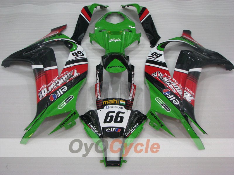 Einspritzverkleidungssatz für NINJA ZX-10R 11-15 - Grün, Schwarz - Werksdesign #OYO87906114