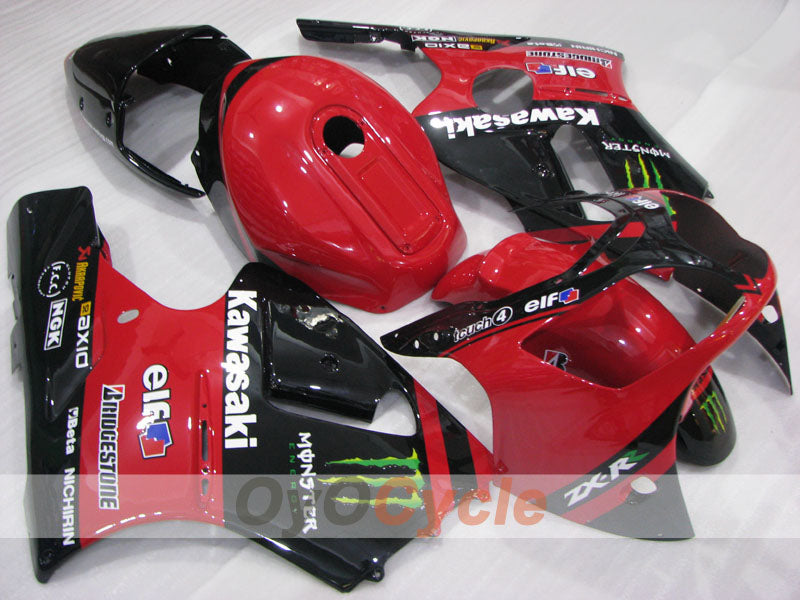 Einspritzverkleidungssatz für NINJA ZX-12R 00-01 - Rot, Schwarz - Monster #OYO87906115
