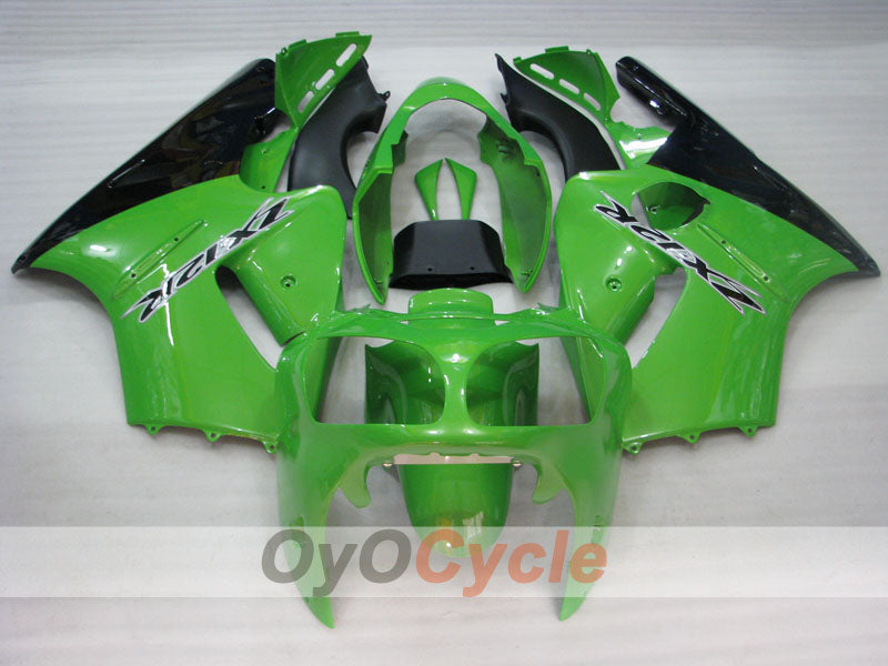 Spritzguss-Verkleidungskit für NINJA ZX-12R, 00-01 - Grün, Schwarz - Werksstil #OYO87906117
