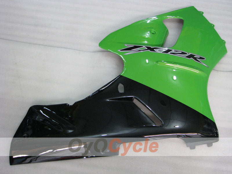 Spritzguss-Verkleidungskit für NINJA ZX-12R, 00-01 - Grün, Schwarz - Werksstil #OYO87906117