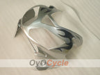 Spritzguss-Verkleidungskit für NINJA ZX-12R, 02-05 - Schwarz, Silber - Werksstil #OYO87906119