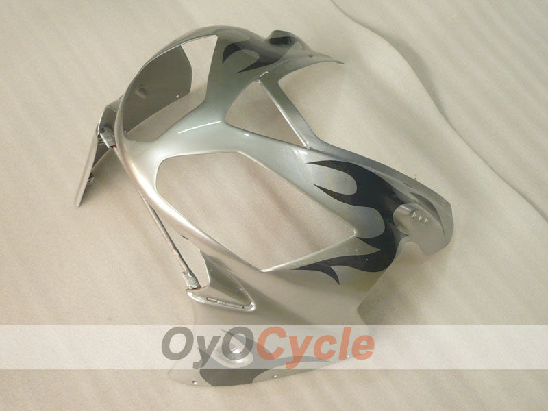Spritzguss-Verkleidungskit für NINJA ZX-12R, 02-05 - Schwarz, Silber - Werksstil #OYO87906119