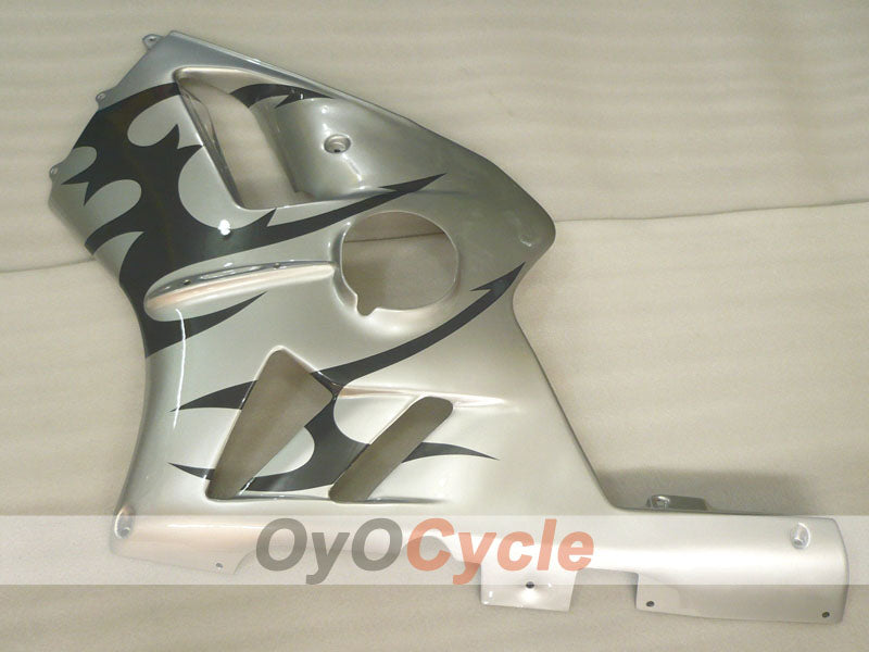 Spritzguss-Verkleidungskit für NINJA ZX-12R, 02-05 - Schwarz, Silber - Werksstil #OYO87906119