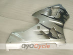 Spritzguss-Verkleidungskit für NINJA ZX-12R, 02-05 - Schwarz, Silber - Werksstil #OYO87906119
