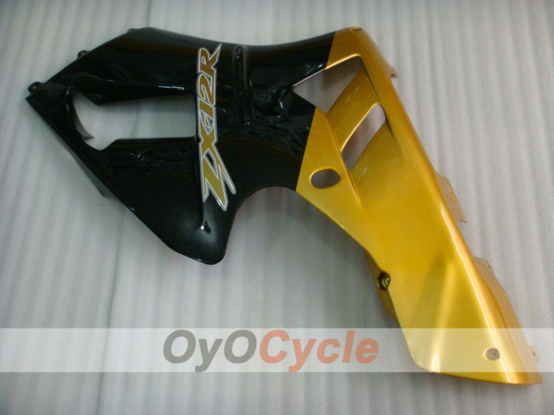 Spritzguss-Verkleidungskit für NINJA ZX-12R, 02-05 - Schwarz, Gold - Werksstil #OYO87906120