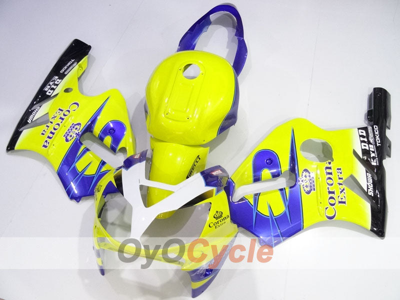 Spritzguss-Verkleidungskit für NINJA ZX-12R, 02-05 - Gelb, Blau - Corona #OYO87906122