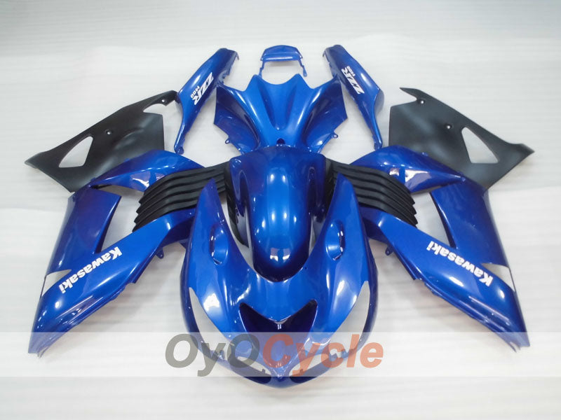 Spritzguss-Verkleidungskit für NINJA ZX-14R, 06-11 - Blau, Schwarz - Werksstil #OYO87906123