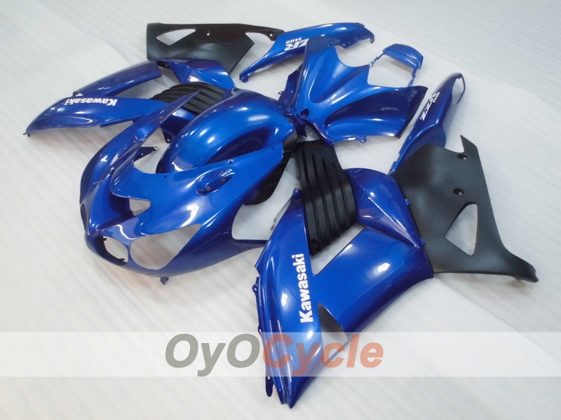 Spritzguss-Verkleidungskit für NINJA ZX-14R, 06-11 - Blau, Schwarz - Werksstil #OYO87906123