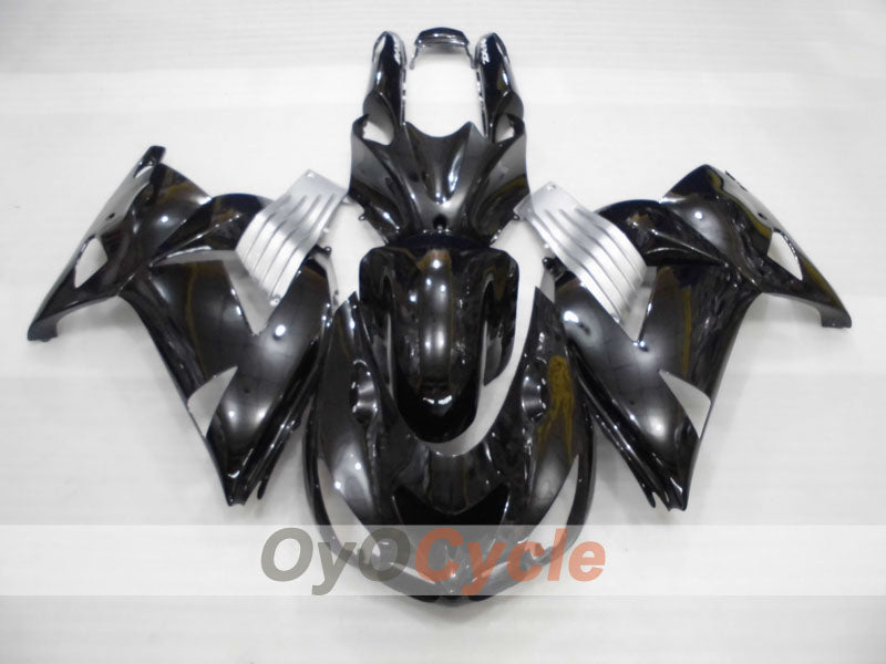 Spritzguss-Verkleidungskit für NINJA ZX-14R, 06-11 - Schwarz, Silber - Werksstil #OYO87906124 Zweitbild