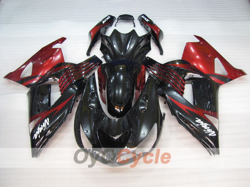 Spritzguss-Verkleidungskit für NINJA ZX-14R, 06-11 - Weinrot, Schwarz - Werksstil #OYO87906126 Zweitbild