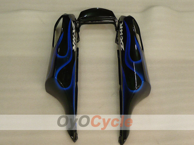 Spritzguss-Verkleidungskit für NINJA ZX-14R, 06-11 - Blau, Schwarz - Flamme #OYO87906127