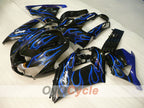 Spritzguss-Verkleidungskit für NINJA ZX-14R, 06-11 - Blau, Schwarz - Flamme #OYO87906127