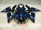 Spritzguss-Verkleidungskit für NINJA ZX-14R, 06-11 - Blau, Schwarz - Flamme #OYO87906127