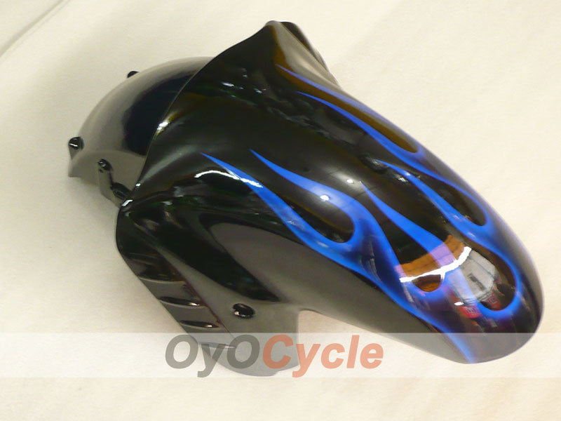 Spritzguss-Verkleidungskit für NINJA ZX-14R, 06-11 - Blau, Schwarz - Flamme #OYO87906127