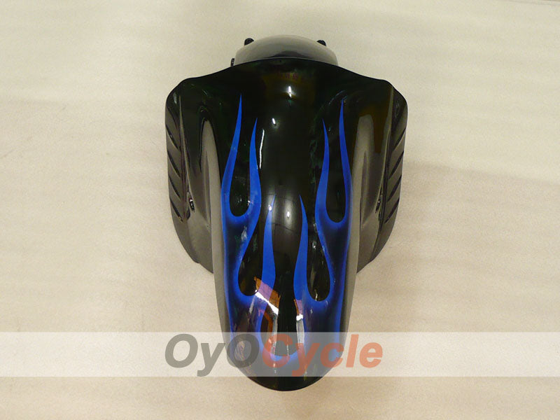 Spritzguss-Verkleidungskit für NINJA ZX-14R, 06-11 - Blau, Schwarz - Flamme #OYO87906127