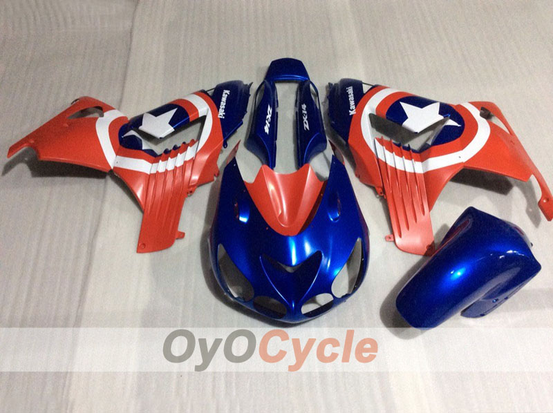 Spritzguss-Verkleidungskit für NINJA ZX-14R, 06-11 - Rot, Blau, Weiß - Individuell gestaltbar #OYO87906128 Zweitbild