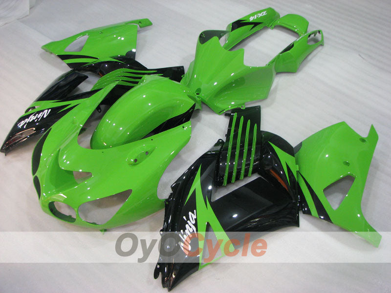 Spritzguss-Verkleidungskit für NINJA ZX-14R, 06-11 - Grün, Schwarz - Individuell gestaltbar #OYO87906129