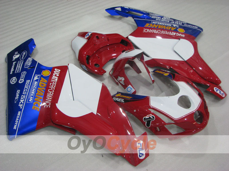 Verkleidungssatz für Einspritzer für Ducati 999, Baujahr 03-04 - Rot, Blau, Weiß - FILA #OYO87906138 Hauptbild