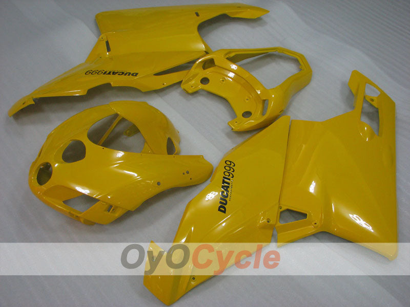 Verkleidungssatz für Einspritzer für Ducati 999, Baujahr 03-04 - Gelb - Werksdesign #OYO87906141 Hauptbild