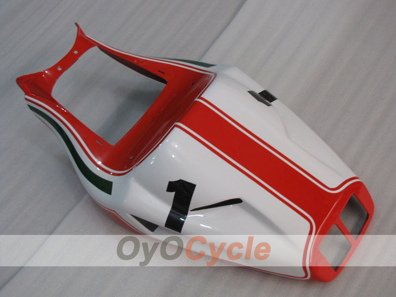 Einspritzverkleidungssatz für Ducati 996, 99-02 - Rot, Weiß, Schwarz - INFO STRADA #OYO87906148