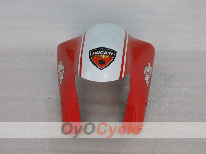 Einspritzverkleidungssatz für Ducati 996, 99-02 - Rot, Weiß, Schwarz - INFO STRADA #OYO87906148