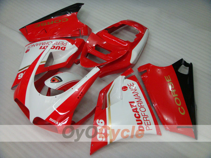 Einspritzverkleidungssatz für Ducati 996, 99-02 - Rot, Weiß - Performance #OYO87906151 Hauptbild