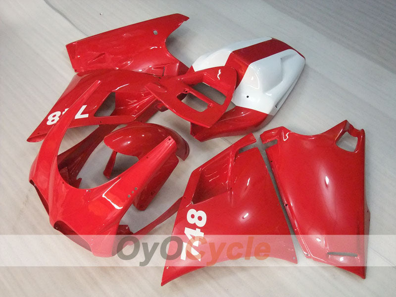 Einspritzverkleidungssatz für Ducati 748, 94-02 - Rot, Weiß - Werksstil #OYO87906153