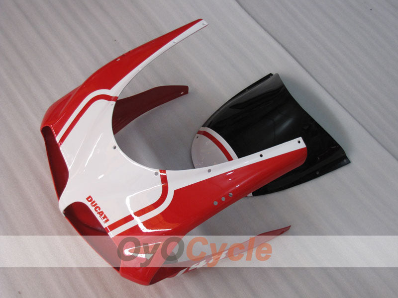 Einspritzverkleidungssatz für Ducati 748, 94-02 - Rot, Weiß, Schwarz - Werksstil #OYO87906154