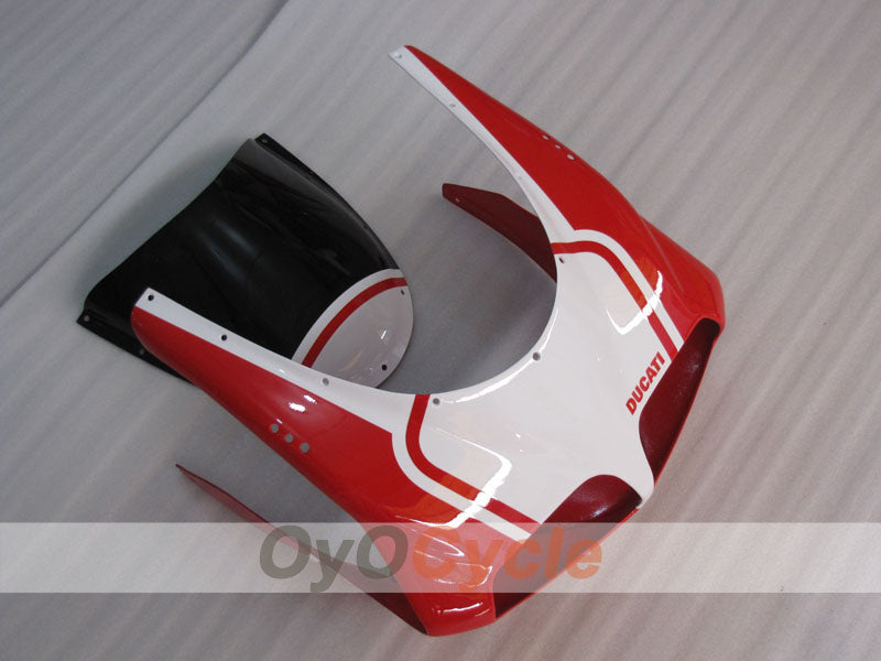 Einspritzverkleidungssatz für Ducati 748, 94-02 - Rot, Weiß, Schwarz - Werksstil #OYO87906154