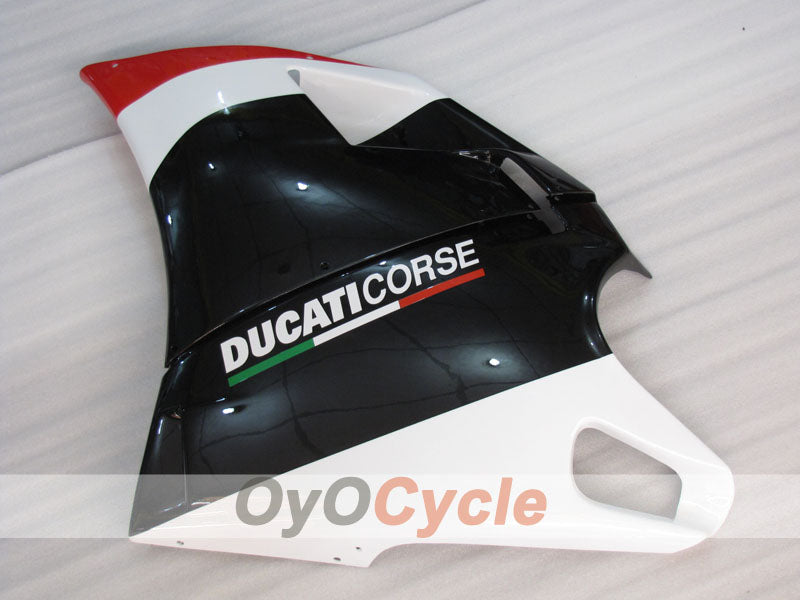 Einspritzverkleidungssatz für Ducati 748, 94-02 - Rot, Weiß, Schwarz - Werksstil #OYO87906154