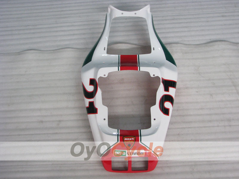 Einspritz-Verkleidungskit für Ducati 748 94-02 - Rot, Weiß, Schwarz - INFO STRADA #OYO87906157