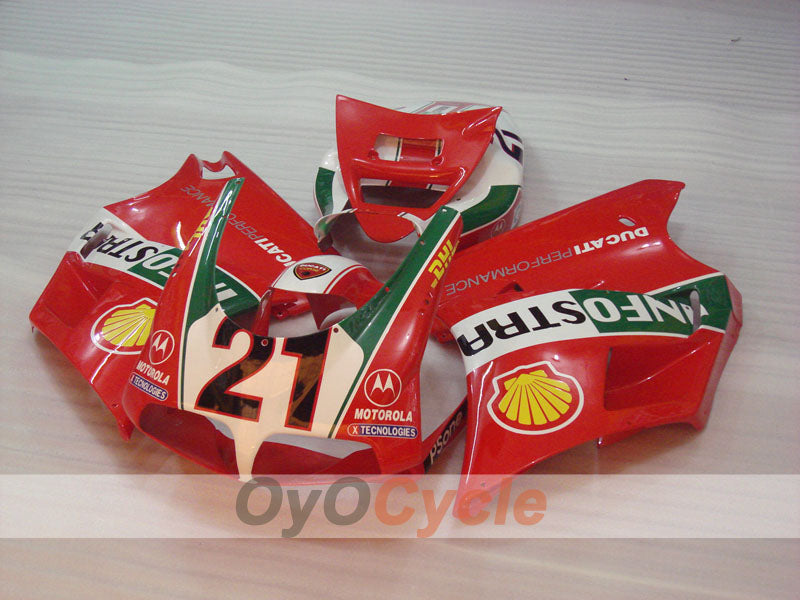 Einspritzverkleidungssatz für Ducati 998 02-04 - Grün, Weiß, Schwarz - INFO STRADA #OYO87906170 Hauptbild