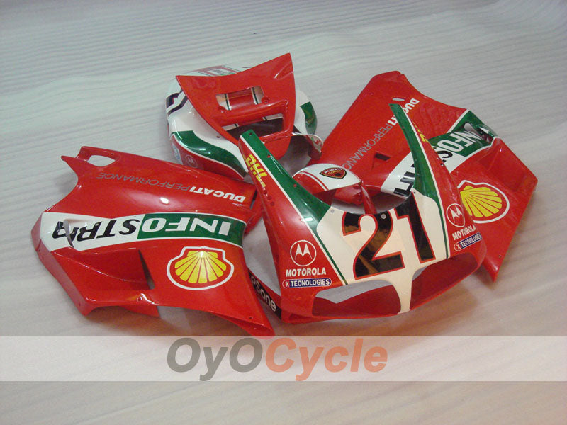Einspritzverkleidungssatz für Ducati 998 02-04 - Grün, Weiß, Schwarz - INFO STRADA #OYO87906170 Zweitbild