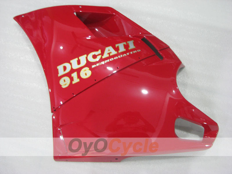 Einspritzverkleidungssatz für Ducati 916 94-98 - Rot, Weiß - Werksstil #OYO87906175