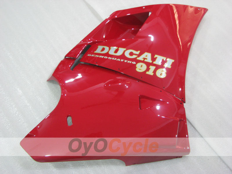 Einspritzverkleidungssatz für Ducati 916 94-98 - Rot, Weiß - Werksstil #OYO87906175