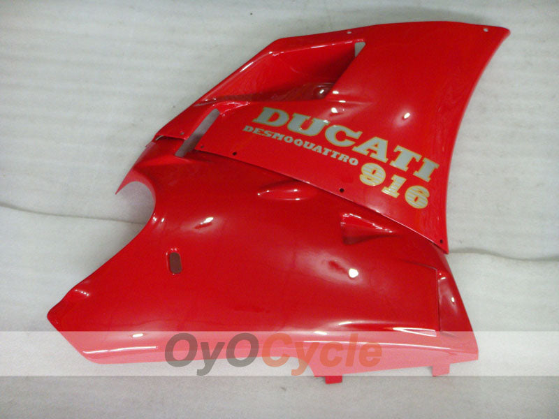 Einspritzverkleidungssatz für Ducati 916 94-98 - Rot, Weiß - Werksstil #OYO87906176