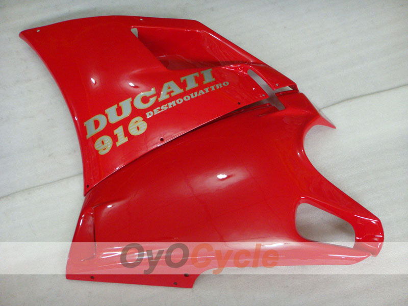 Einspritzverkleidungssatz für Ducati 916 94-98 - Rot, Weiß - Werksstil #OYO87906176