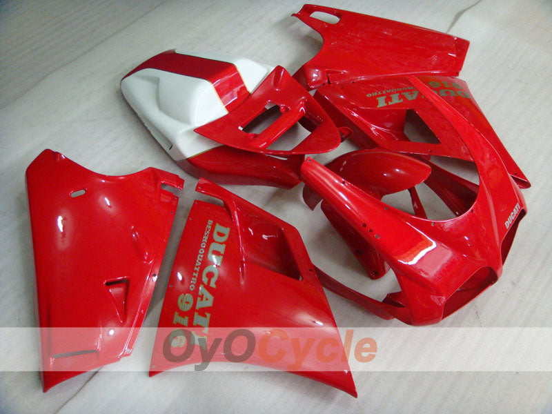 Einspritzverkleidungssatz für Ducati 916 94-98 - Rot, Weiß - Werksstil #OYO87906176