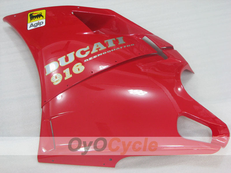 Einspritzverkleidungssatz für Ducati 916 94-98 - Rot, Weiß - Werksstil #OYO87906177