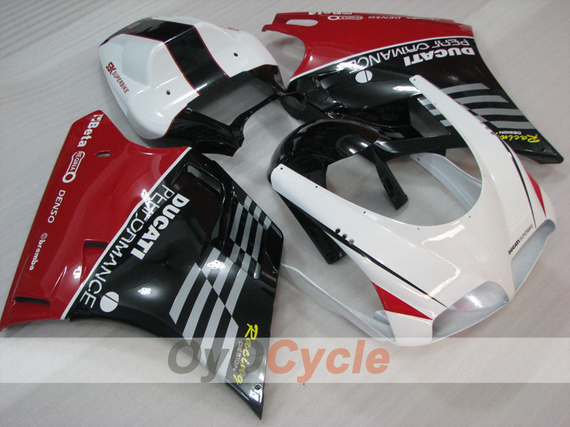 Einspritz-Verkleidungskit für Ducati 916, Baujahre 94-98 - Rot, Weiß, Schwarz - Performance #OYO87906186 Hauptbild