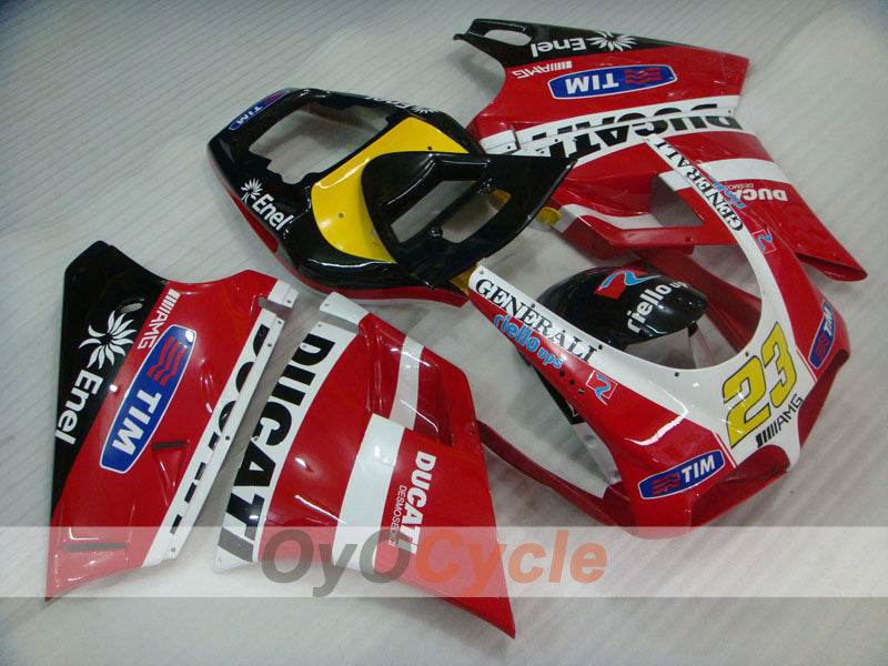 Einspritz-Verkleidungskit für Ducati 916, Baujahre 94-98 - Rot, Weiß, Schwarz - Werksstil, individuell anpassbar #OYO87906189 Zweitbild