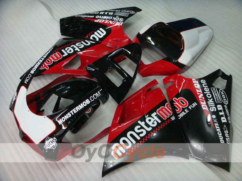 Verkleidungssatz für Einspritzmodell Ducati 916, 94-98 - Rot, Weiß, Schwarz - Monstermob #OYO87906196 Hauptbild