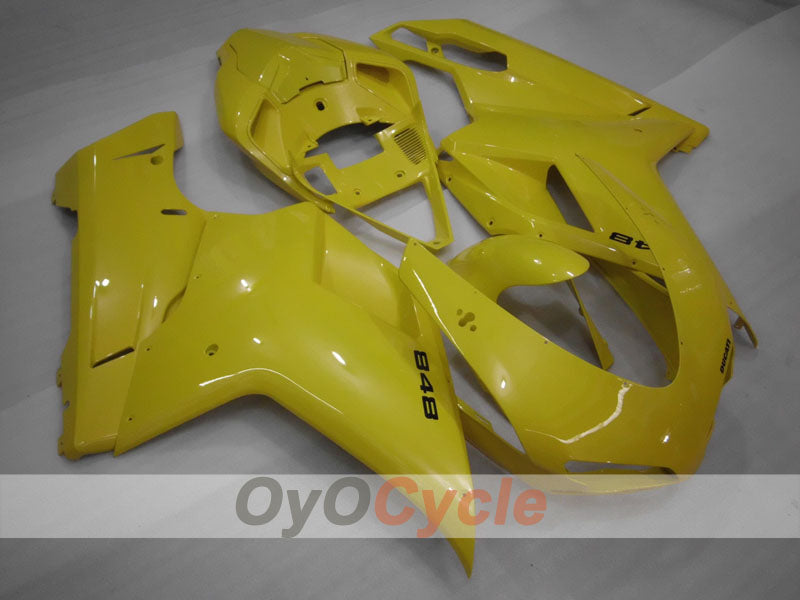 Verkleidungssatz für Einspritzmodell Ducati 848, 08-13 - Gelb - Ohne Aufkleber/Dekor, Werksstil #OYO87906203 Zweitbild