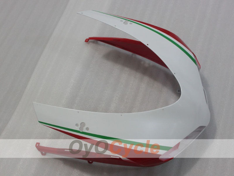 Verkleidungssatz für Einspritzung für Ducati 848, Baujahr 08-13 - Rot, Weiß - Werksstil #OYO87906209